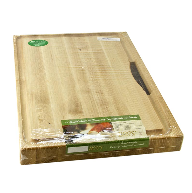 Boos Block Schneidebrett Prep Master aus Ahorn, 61x46x6cm, mit Auffangschale, 1 St