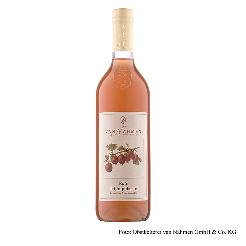 van Nahmen - Succo di ribes rosso (ribes spino), 65% succo puro, 750 ml