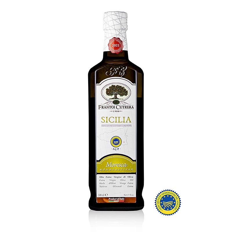 Olio d'oliva , Frantoi Cutrera IGP/g.g.A, 100% Moresca, 500 ml