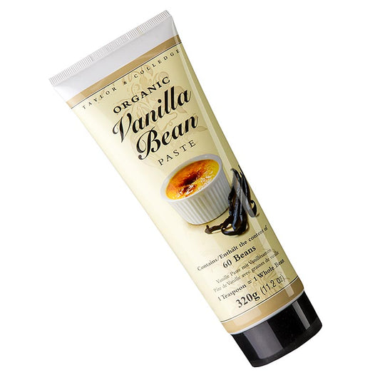 Taylor & Colledge - Pasta di estratto di vaniglia bourbon, con granelli, BIO, 320 g