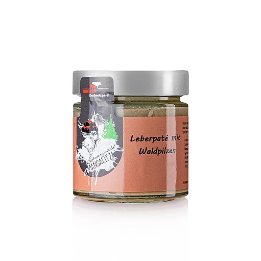 Leberpâté mit Waldpilzen, Mangaliza Wollschwein, 150 g