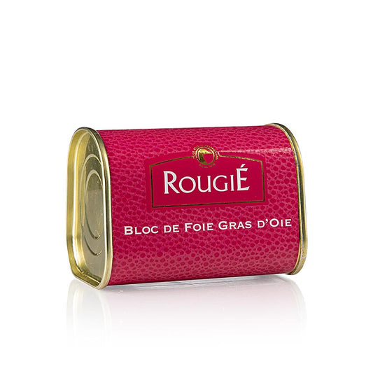 Rougie - Blocco di foie gras d'oca, Foie Gras, forma trapezoidale, semiconserva, 145 g