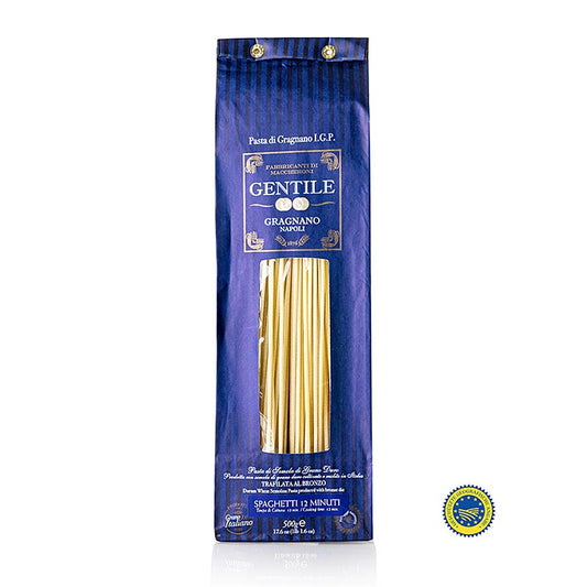 Pastificio Gentile Gragnano IGP/g.g.A. - Spaghetti, ø 2,2mm, bronzegezogen, 500 g