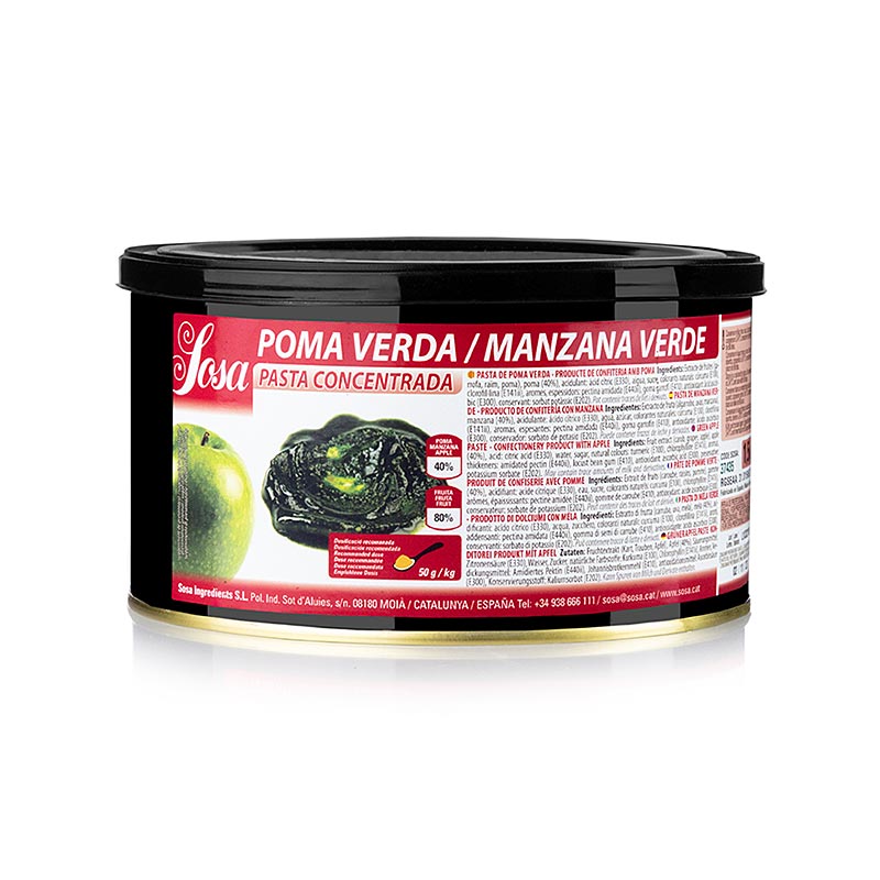 Sosa Paste - Grüner Apfel, 1,5 kg