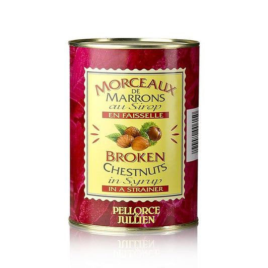 Morceaux de marrons au sirop, Pellorce & Jullien, 1,3 kg | Riz, Légumineuses, Noix, Marrons | thungourmet