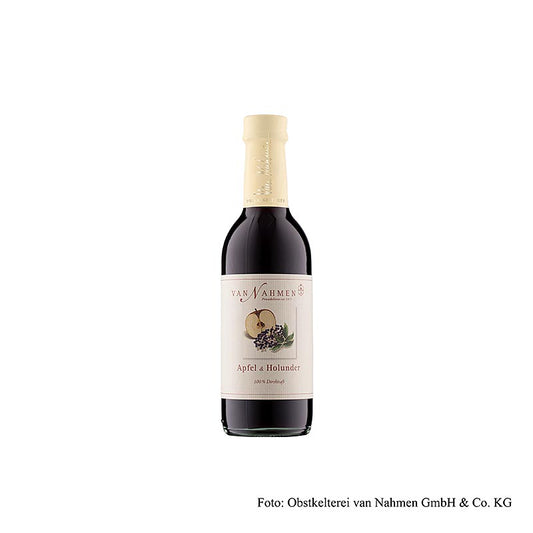 van Nahmen  Jus de pomme et de sureau, 100 % pur jus, BIO, 250 ml