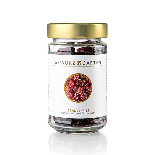 Gewürzgarten Helle Cranberries, getrocknet, ungeschwefelt, gezuckert, 120 g