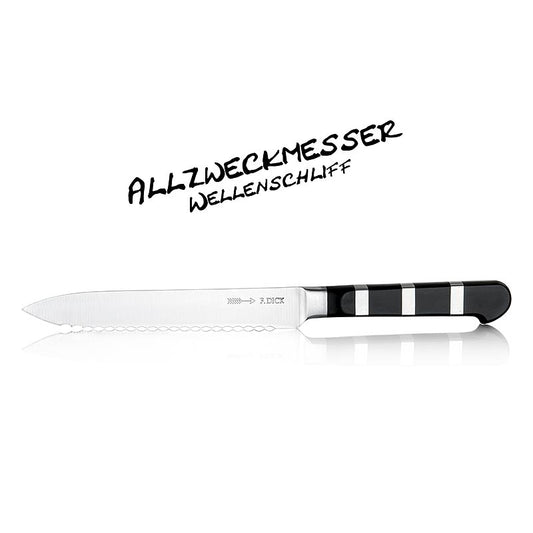 Serie 1905, Allzweckmesser mit Wellenschliff, 13cm, DICK, 1 St