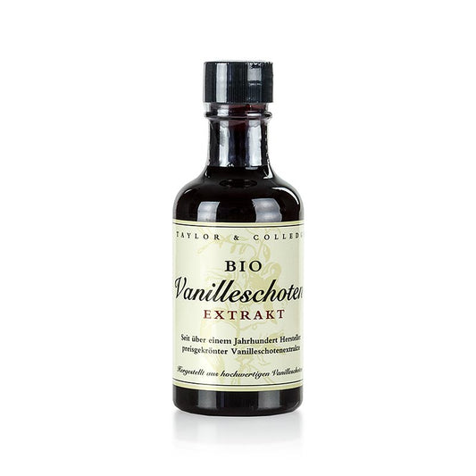 Taylor & Colledge - Estratto di vaniglia bourbon, senza granelli, biologico, 100 ml