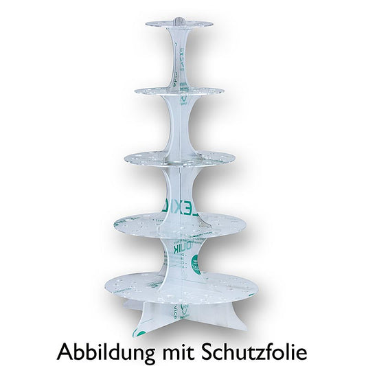 Porte-cornets miniature, plexiglas, 5 étages, 69cm de haut, pour 100 cornets, 1 pc