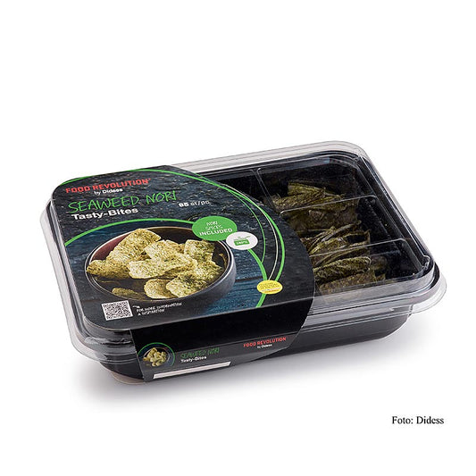 Didess - Tasty Bites "Seaweed-Nori" - Stuzzichini a base di riso da friggere, 70 g, 95 pezzi