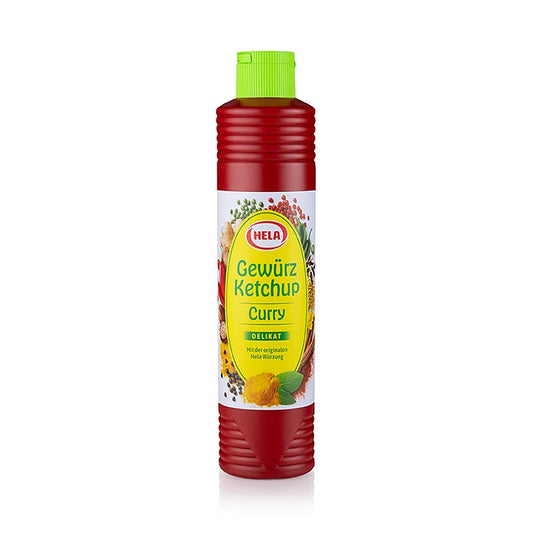 HELA Ketchup speziato al curry Delicato, 800 ml