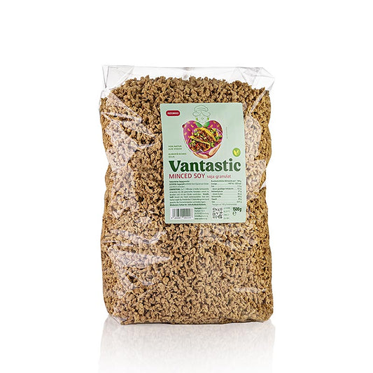Vantastic Foods - soja haché - Granulés de soja, végétalien, 1,5 kg