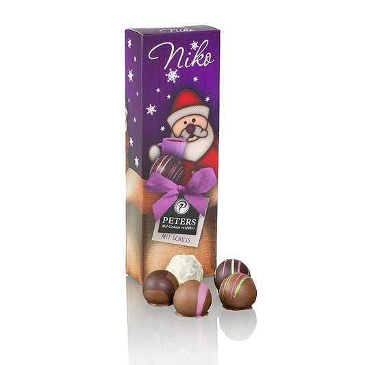 Cioccolatini natalizi - "Niko", con alcol, Peters, 62 g, 5 pezzi