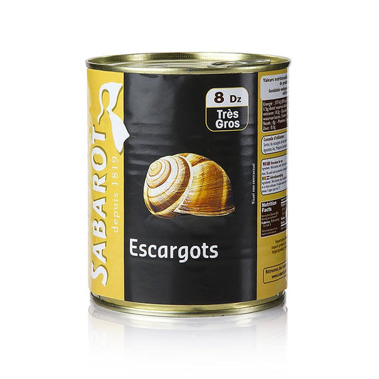SABAROT WASSNER - Escargots de vigne, gros, 800 g, 96 pièces