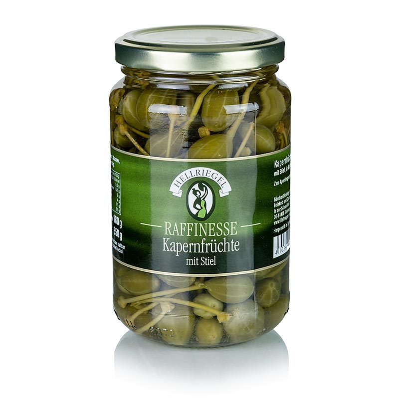 Hellriegel - Câpres, petites, avec tige, ø jusqu'à 15 mm, qualité supérieure, 350 g