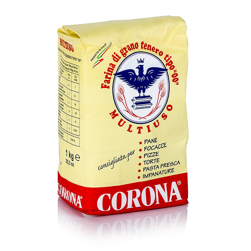 Molino - Farina "Corona multiuso", per prodotti da forno e pasta, Corona, 1 kg