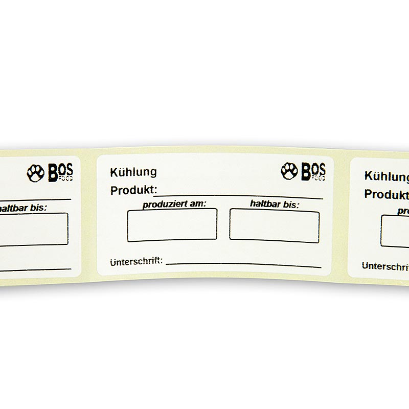 Beschriftungslabels "Kühlung", tiefkühlfeste, wasserablösbare Etiketten, 500 St