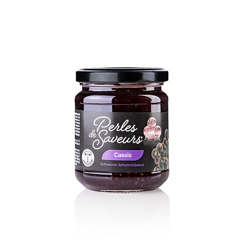 Caviar de fruits "Cassis", taille des perles 5mm, Sphères, Les Perles, 200 g