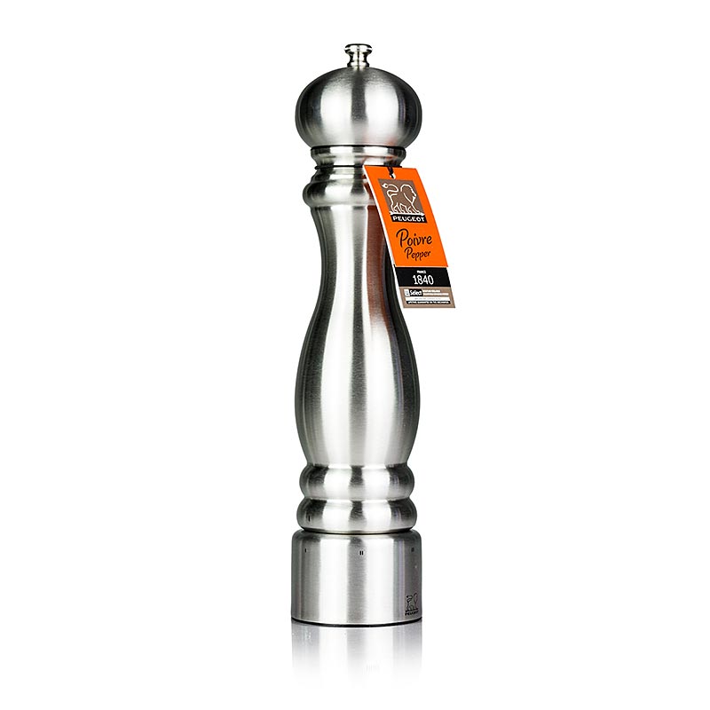 Peugeot Moulin à poivre PARIS U'SELECT, hauteur 30cm, réglable, inox, 1 pc