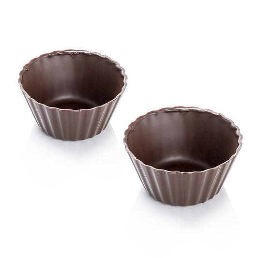 Moule à chocolat - "Victorias", chocolat noir, ø 40-65mm, 30mm de haut, 904 g, 84 pcs