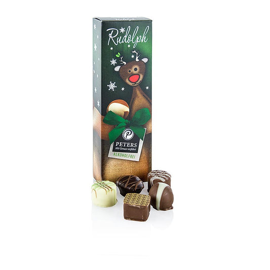 Cioccolatini natalizi - "Rudolph", senza alcol, Peters, 60 g, 5 pezzi