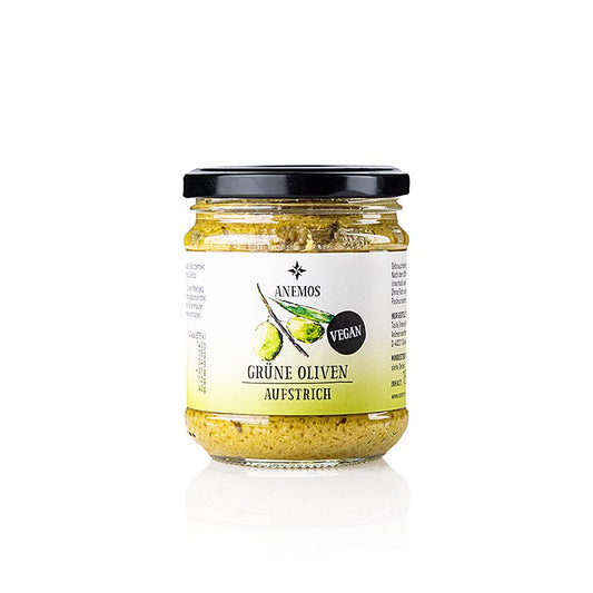 Pâte d'olive - Tapenade, verte, à base d'olives Chalkediki, ANEMOS, 180 g