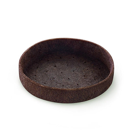 HUG - Tartellette da dessert - Filigrano, rotonde, ø 8,3 cm, H 2 cm, pasta frolla al cioccolato, 55 pezzi