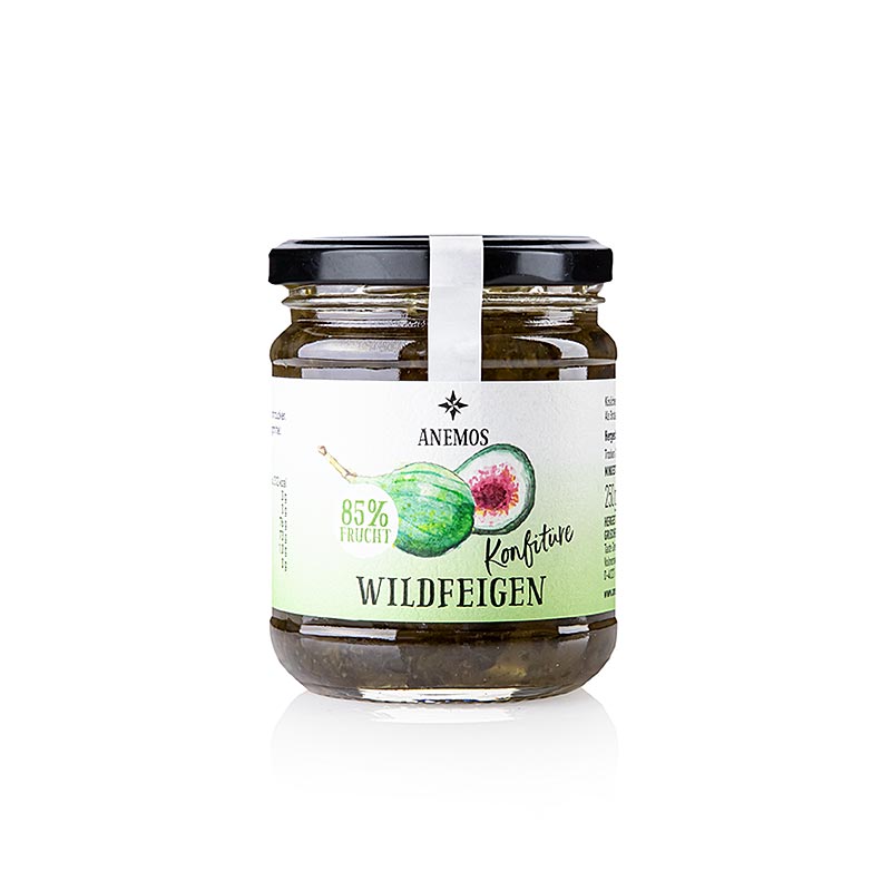 Confettura di fichi selvatici, con Miele, ANEMOS, 245 g
