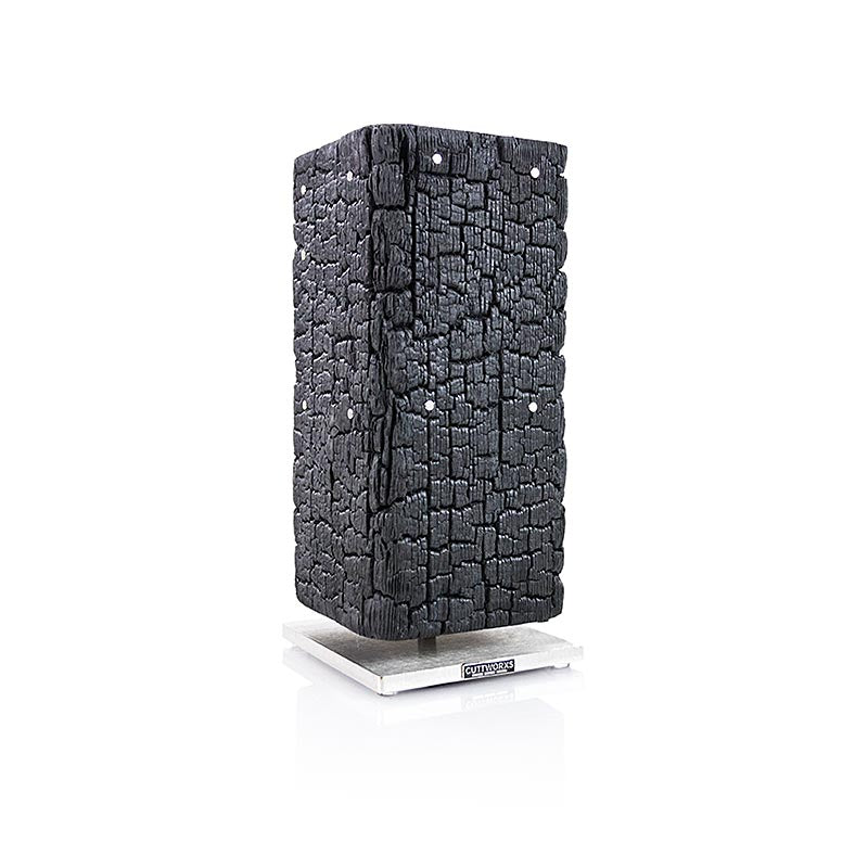 Cuttworx´s Messerblock "PYROlith", gebranntes Echtholz, magnetisch, 1 St