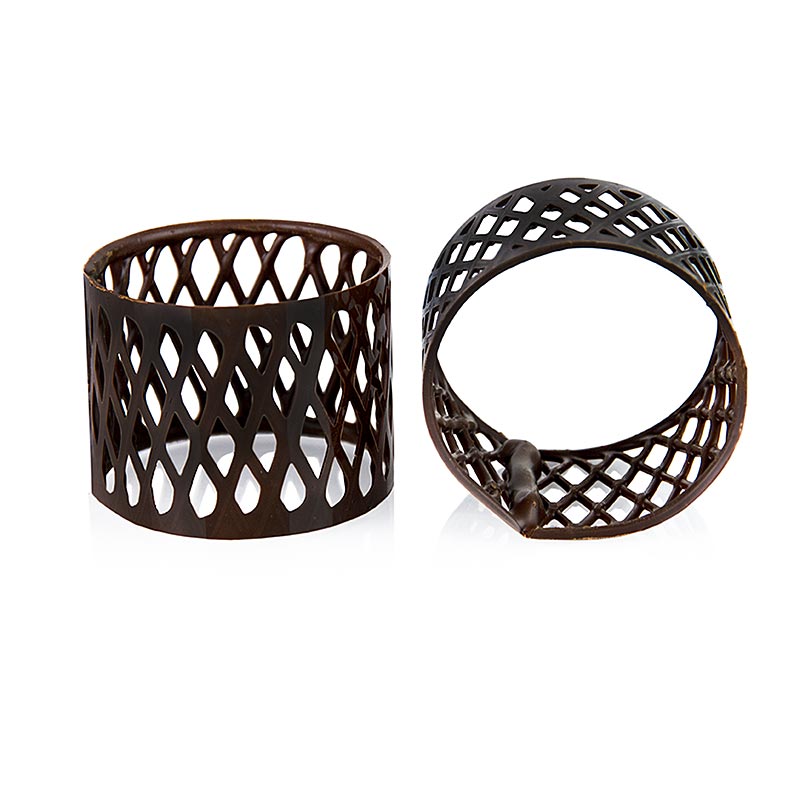 Portatovaglioli - piccoli, cioccolato fondente, ø 55 mm, altezza 40 mm, 330 g, 44 pezzi.