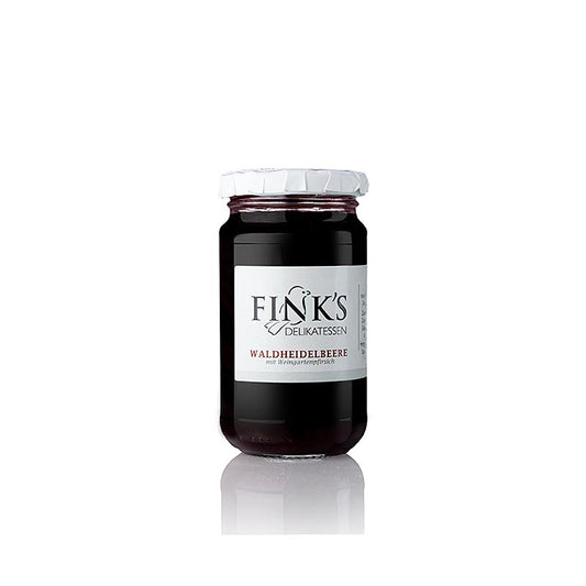 Fink's Delikatessen - Crema spalmabile ai mirtilli selvatici con pesca, 220 g