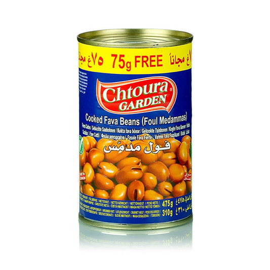 Chtoura Garden - Foul Medammas - Fava Bohnen, gegart, 475 g