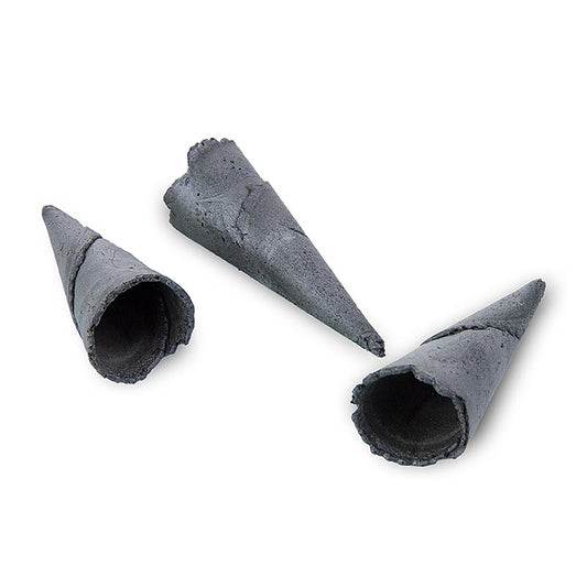 Mini croissant di base, neutri, neri, ø 2,5x7,5 cm, con supporto per cialde, 988 g, 260 pezzi.