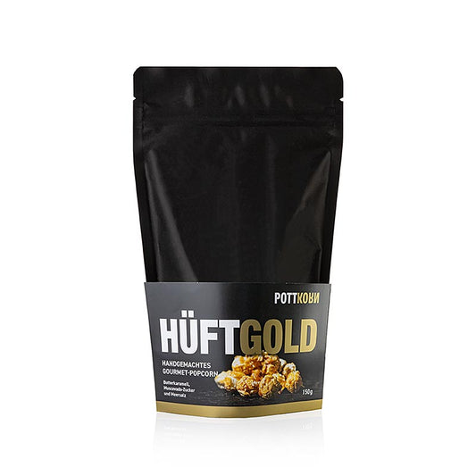 Pottkorn - Hüftgold, Popcorn mit Butterkaramell, Muscovado, Meersalz, 150 g