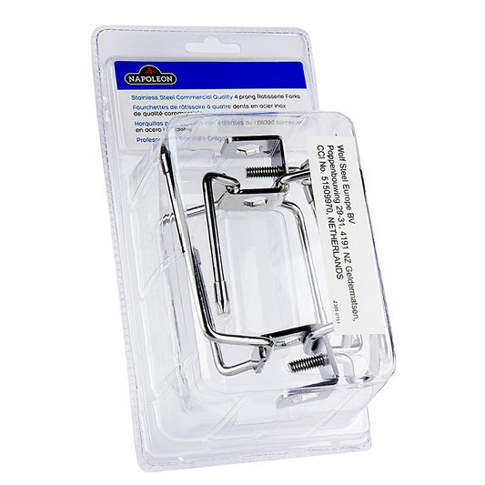 Accessoires de cuisson Napoléon - Set de pinces à viande pour tournebroche, 2 pièces