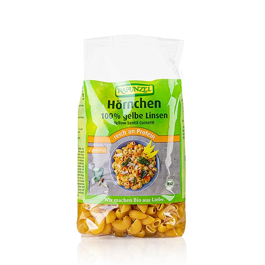 Rapunzel, Nouilles aux lentilles - Cornettes de lentilles jaunes, BIO, 300 g