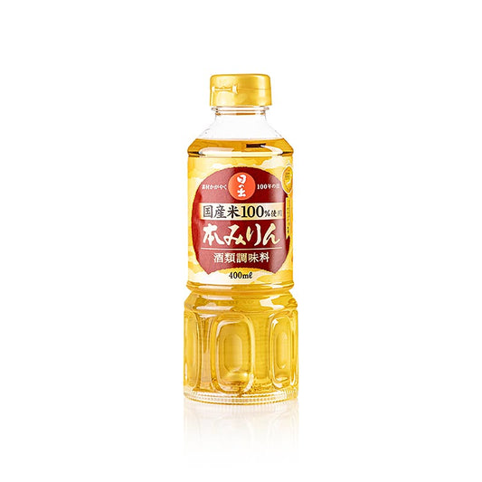 Mirin Hon - vin de riz doux, condiment alcoolisé, 14% vol, Japon (OGM), 400 ml