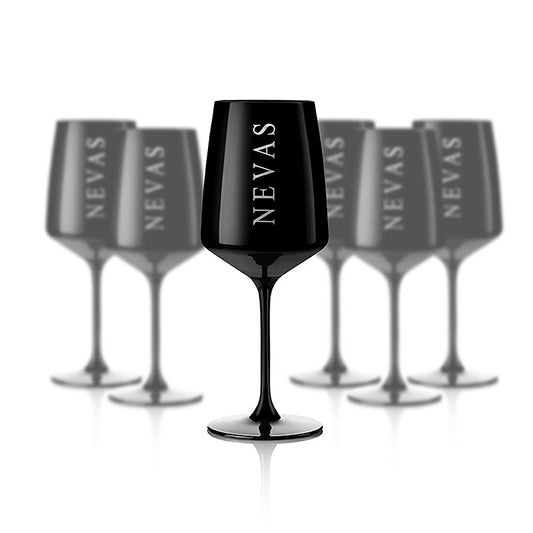 Nevas Water - Wassergläser schwarz, 6 St