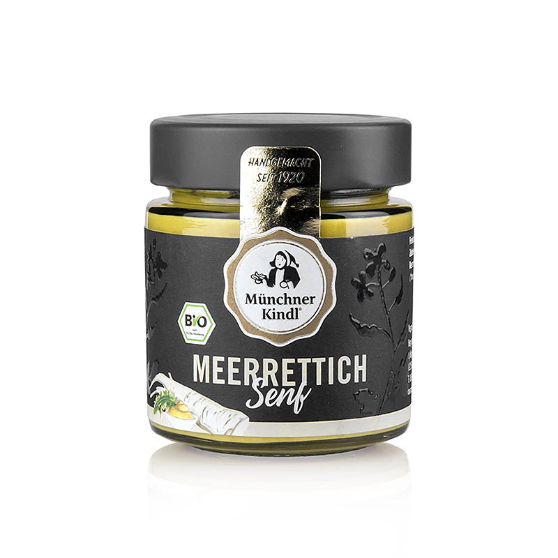 Senape al rafano Münchner Kindl, biologica, vegano, 125 g
