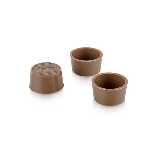 Cioccolatini a semisfera, rotondi, al latte, ø 30/25x16 mm, Läderach, 2,016 kg, 672 pezzi