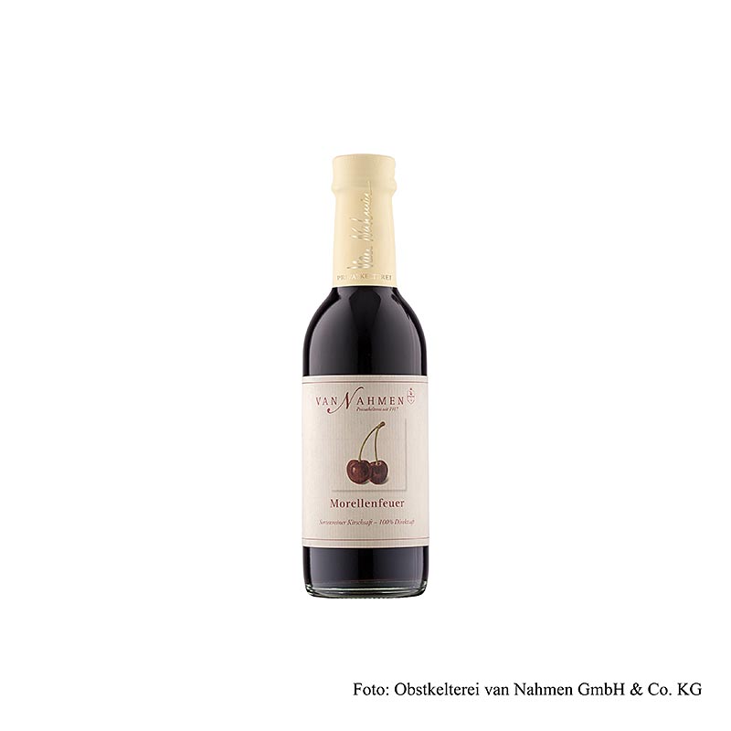 van Nahmen  Jus de cerises acides Morellenfeuer, 100 % pur jus, 250 ml