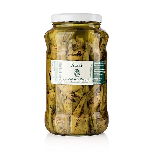 Carciofi Romana sott'olio, con gambo, grigliati, Viveri, 2,9 kg