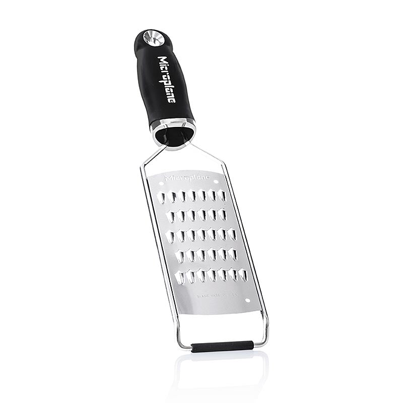 Microplane - Série Gourmet - Râpe à julienne (fine), manche noir/soft-touch, 1 pièce
