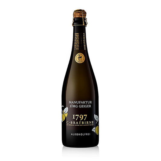 Jörg Geiger Spumante di pere da cotto, analcolico, 750 ml