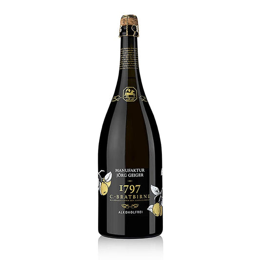 Jörg Geiger Spumante di pere C-Bratbirne, analcolico, Magnum, 1,5 l