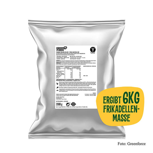 Miscela pronta Greenforce per polpette vegane, a base di proteine di pisello, 2 kg