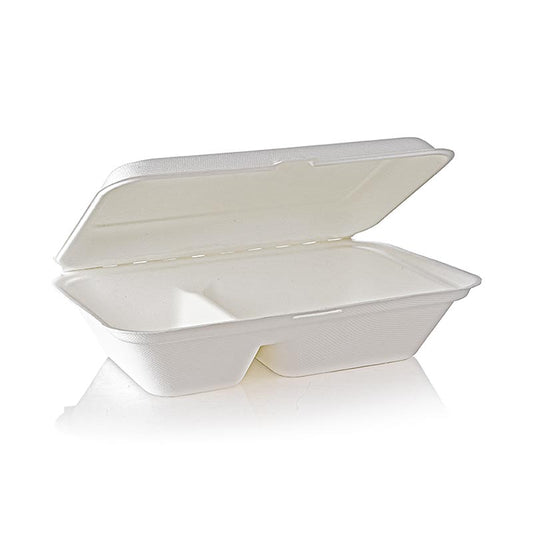 Take Away Naturesse Food Box, Klappdeckel, 2 Fach, 249x162x63mm, 500 St