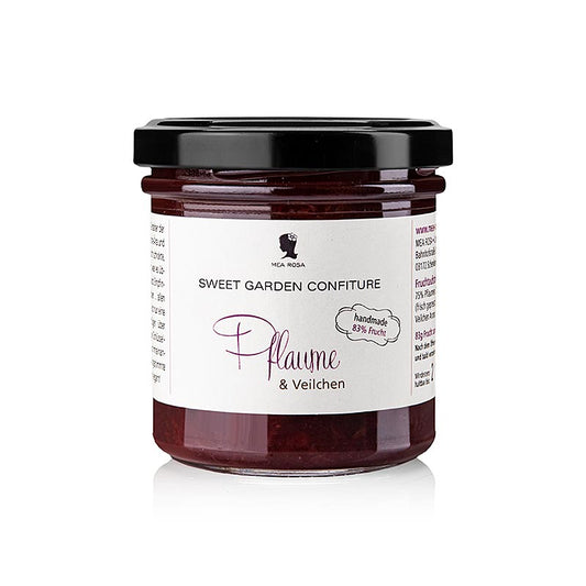 Mea Rosa - Sweet Garden Confiture - Crema spalmabile alle prugne e violette, 180 g