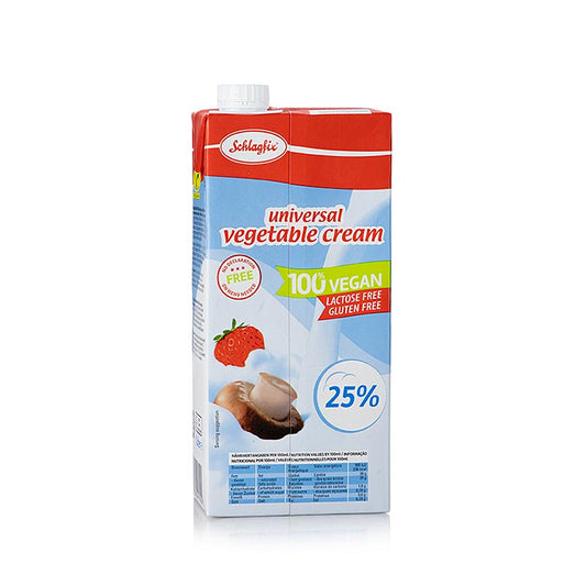 Schlagcreme Universell, 25% Fett, vegan, Schlagfix, 1 l